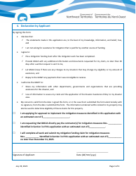 Disaster Assistance - Mitigation Funding Application - Town of Hay River Homeowners and Businesses - Northwest Territories, Canada, Page 3