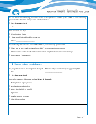 Claim Form - Disaster Financial Assistance for Residents - Northwest Territories, Canada, Page 3