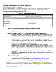 Form SFN19382 Food Establishment License Application - North Dakota, Page 3
