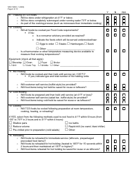 Form SFN19382 Food Establishment License Application - North Dakota, Page 6