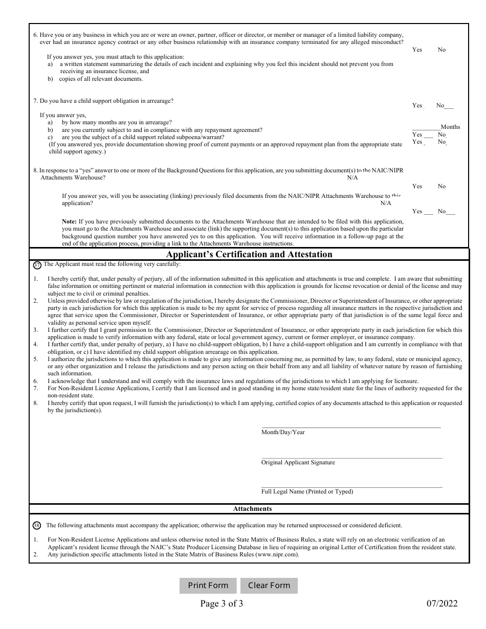 Limited Lines Travel Insurance Producer License Reinstatement - Mississippi, Page 3