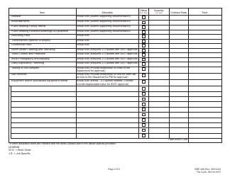 Form BDE436 Direct Costs Check Sheet - Illinois, Page 2