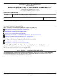 Form IHS-975 Request for Ratification of Unauthorized Commitment (Uac)