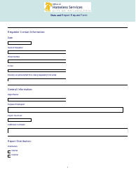 Document preview: Data and Report Request Form - City of Philadelphia, Pennsylvania