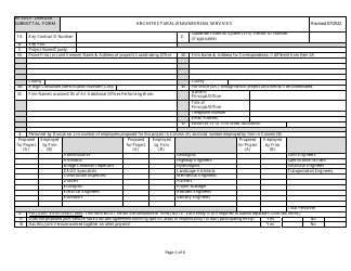 Document preview: Form NYSDOT255RDSA Architectural/Engineering Services - New York