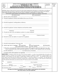 Form 1 (SEC Form 1935) Application for, and Amendments to Application for, Registration as a National Securities Exchange or Exemption From Registration Pursuant to Section 5 of the Exchange Act, Page 4
