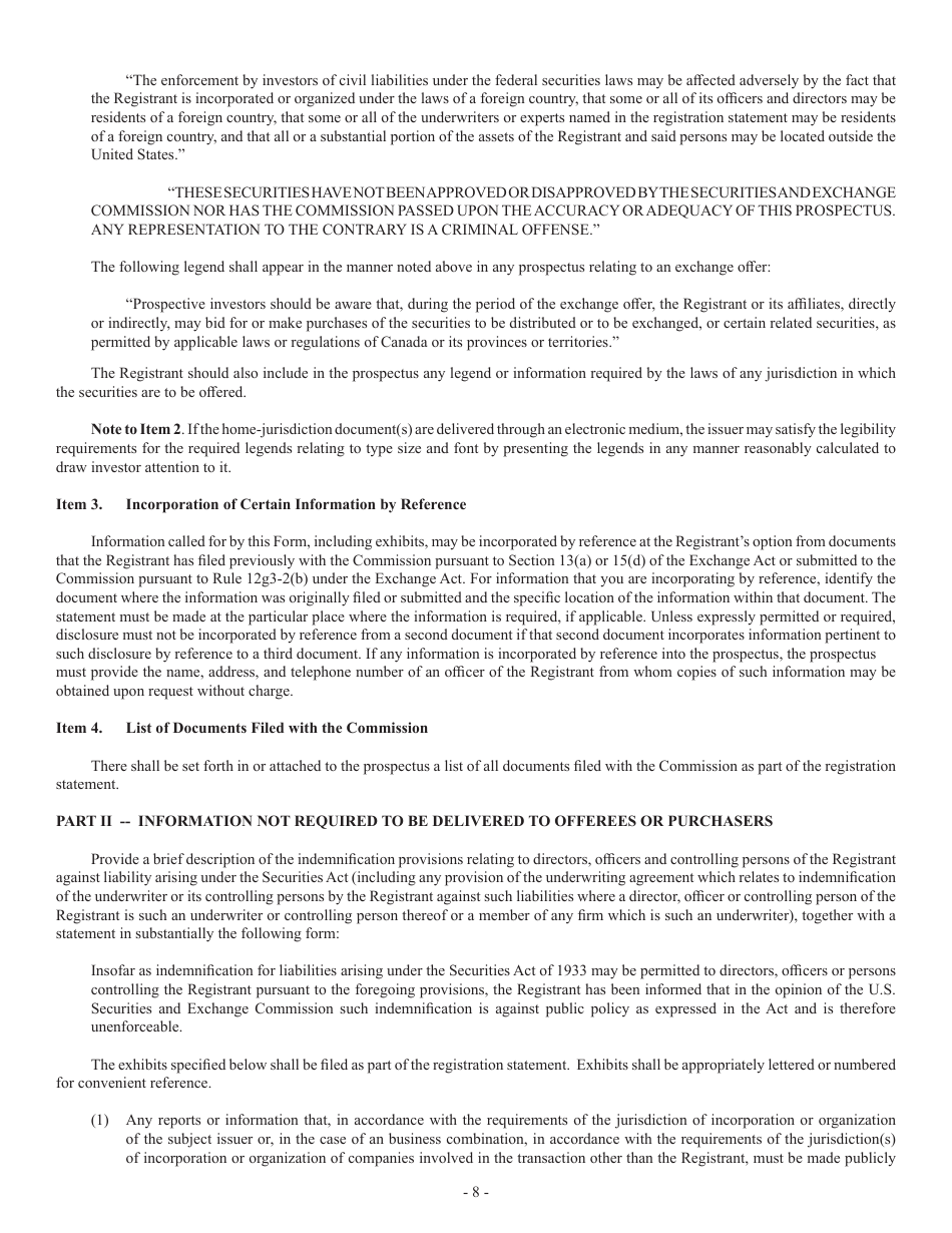 Form F-80 (SEC Form 2282) Download Printable PDF or Fill Online ...