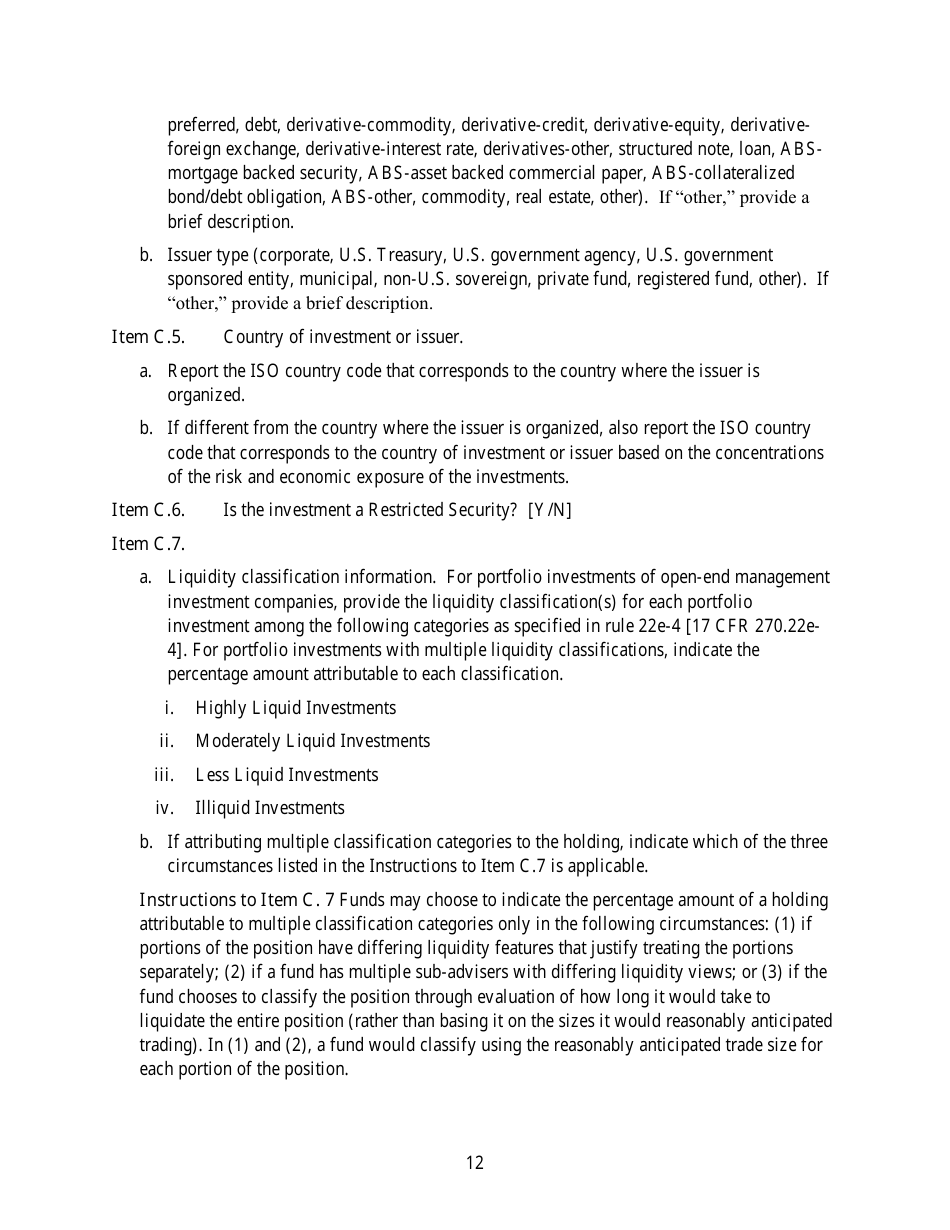 Form N-PORT (SEC Form 2940) Monthly Portfolio Investments Report, Page 13