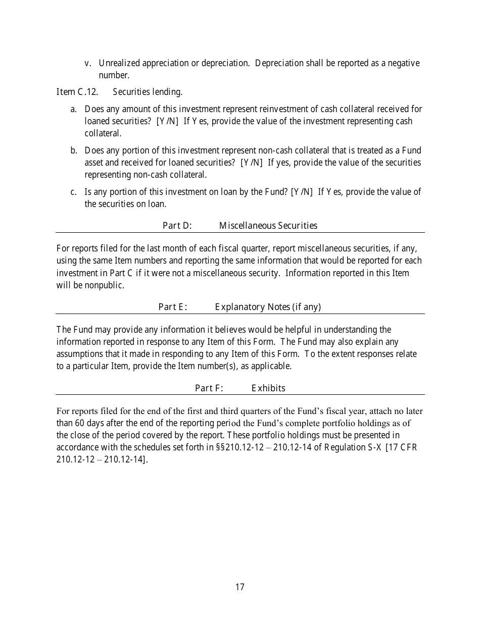 Form N-PORT (SEC Form 2940) Monthly Portfolio Investments Report, Page 18