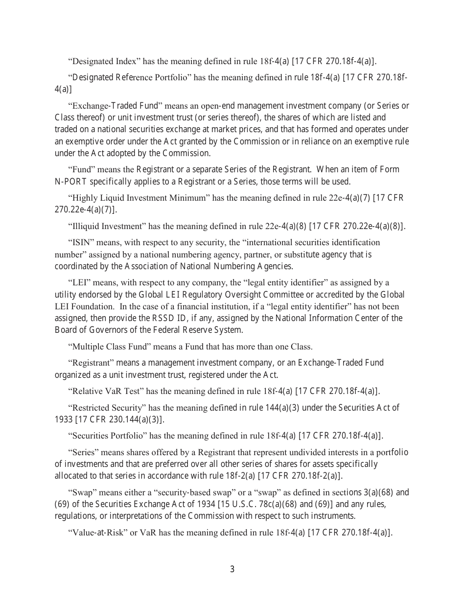 Form N-PORT (SEC Form 2940) Monthly Portfolio Investments Report, Page 4