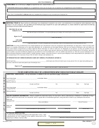 Form MV-82BFC Boat Registration/Title Application - New York (French Creole), Page 2