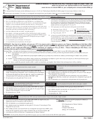 Document preview: Form MV-82.1BFC Registering/Titling a Boat in New York State - New York (French Creole)