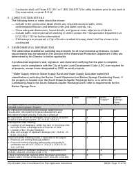 Instructions for Non-consolidated Site Plan Application - Construction Element (B Plan/D Plan) - City of Austin, Texas, Page 15
