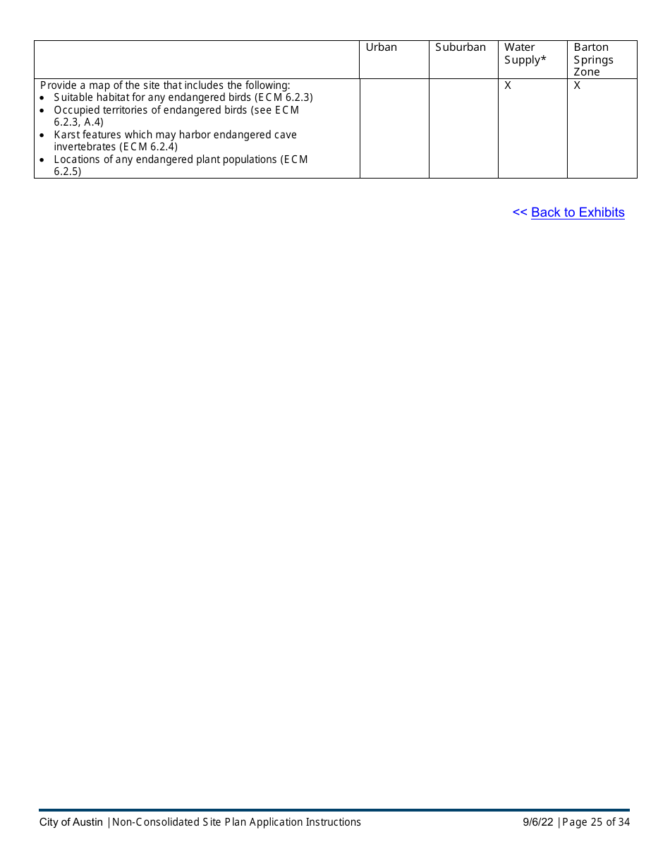 Instructions for Non-consolidated Site Plan Application - Construction Element (B Plan / D Plan) - City of Austin, Texas, Page 25