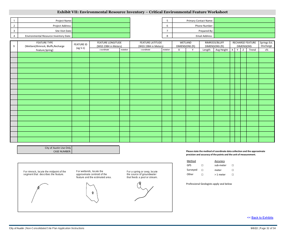 Instructions for Non-consolidated Site Plan Application - Construction Element (B Plan / D Plan) - City of Austin, Texas, Page 32