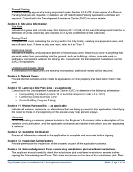 Instructions for Non-consolidated Site Plan Application - Construction Element (B Plan/D Plan) - City of Austin, Texas, Page 5