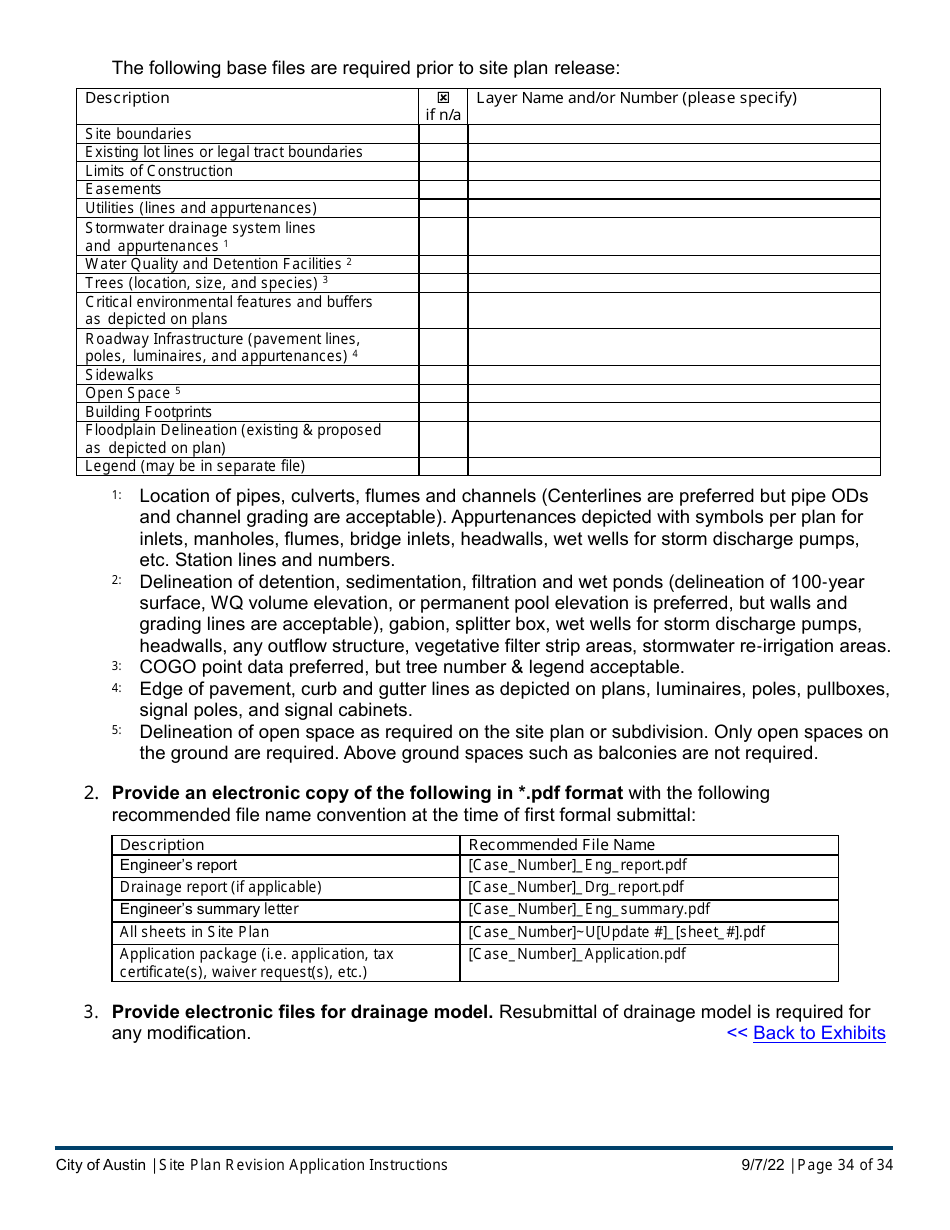 Instructions for Site Plan Revision Application - Consolidated / Non-consolidated - City of Austin, Texas, Page 34