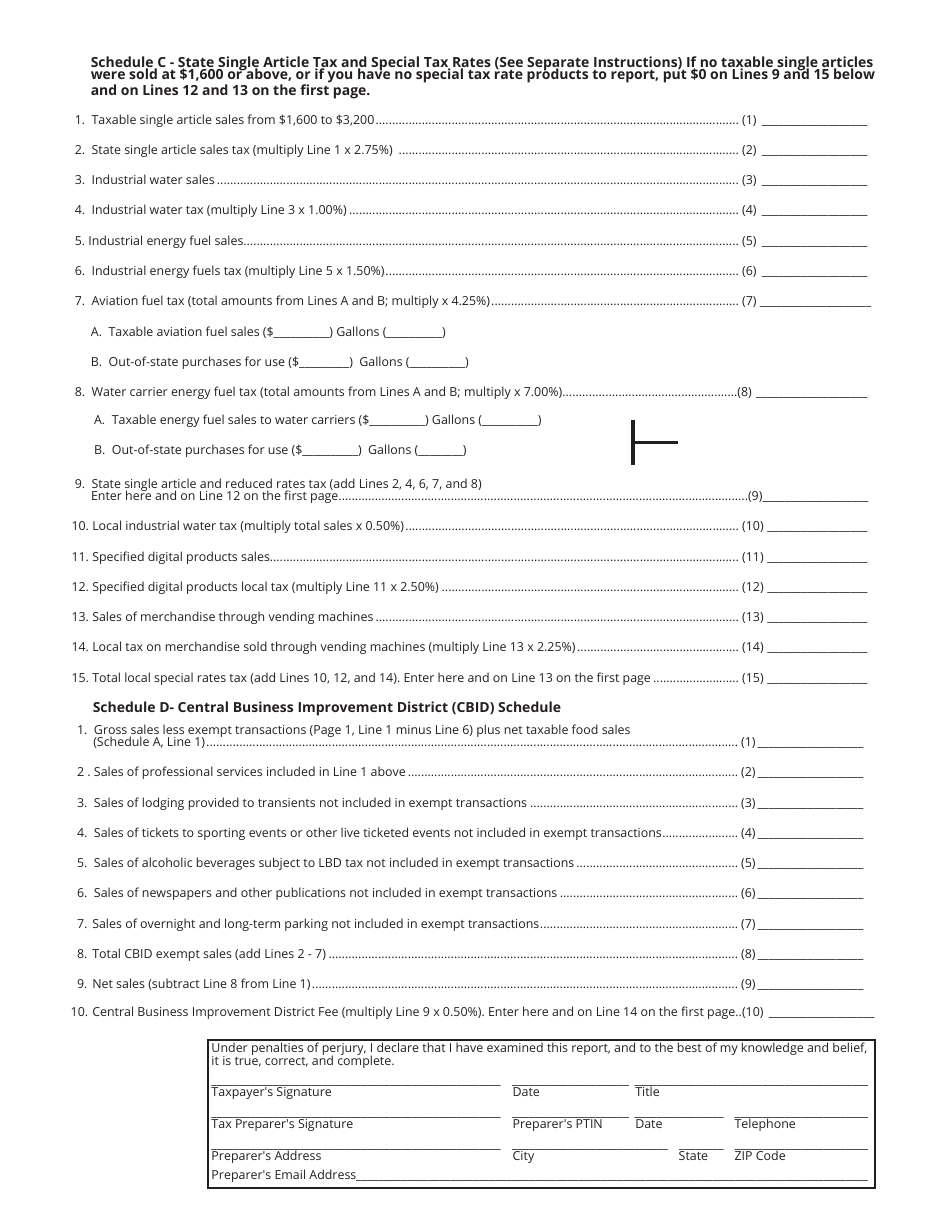 Form SLS450 (RV-R0012001) State and Local Sales and Use Tax Return - Tennessee, Page 3