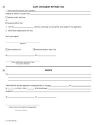 Form SJ-1233A Application to the Court in Penal Matters - Quebec, Canada, Page 5