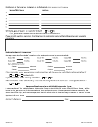 DNR Form 542-1215 Redemption Center Application Form - Iowa, Page 2