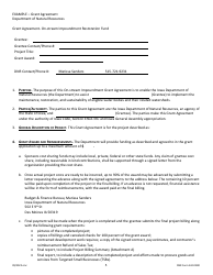 DNR Form 542-0280 On-Stream Impoundment Restoration Fund Grant Application - Iowa, Page 5