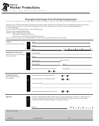 Document preview: Wrongful Discharge From Parking Employment - City of Philadelphia, Pennsylvania