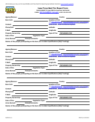 Document preview: DNR Form 542-0441 Iowa Prescribed Fire Report Form - Iowa
