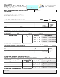 Form 69-001 Industrial Hemp Registration Application for Growers - California, Page 4