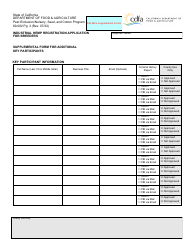 Form 69-002 Industrial Hemp Registration Application for Breeders - California, Page 3