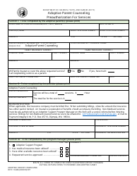 Document preview: DCYF Form 10-606 Adoptive Parent Counseling Preauthorization for Services - Washington