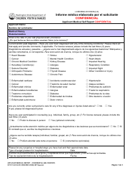 Document preview: DCYF Formulario 13-001A Informe Medico Elaborado Por El Solicitante - Washington (Spanish)