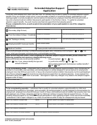 DCYF Form 14-545 Extended Adoption Support Application - Washington