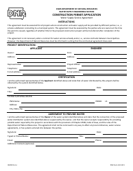 Document preview: DNR Form 542-3121 Water Supply Service Agreement - Iowa