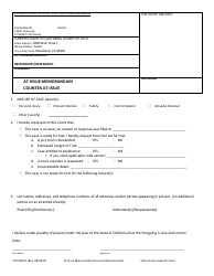 Form YOCV0100 At-Issue Memorandum/Counter Memorandum - County of Yolo, California