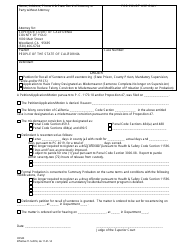 Form CR520 Order - Yolo County, California