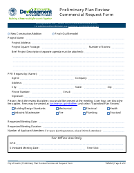 Preliminary Plan Review Commercial Request Form - City of Austin, Texas, Page 2