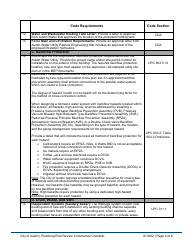 Plumbing Plan Review Commercial Checklist - City of Austin, Texas, Page 2