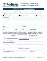 Preliminary Plan Review Residential Request Form - City of Austin, Texas, Page 2