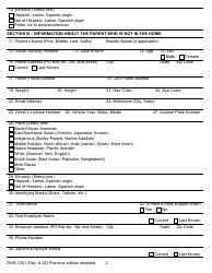 Form DHS-1201 IV-D Child Support Services Application/Referral - Michigan, Page 2