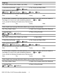 Form DHS-1201 IV-D Child Support Services Application/Referral - Michigan, Page 4