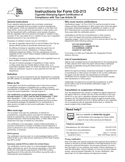 Form CG-213  Printable Pdf