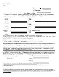 Document preview: Form WW-3(A) Notice of Liquid Injection or Waste Disposal Well Work Permit Application for the Department of Environmental Protection, Office of Oil and Gas - West Virginia