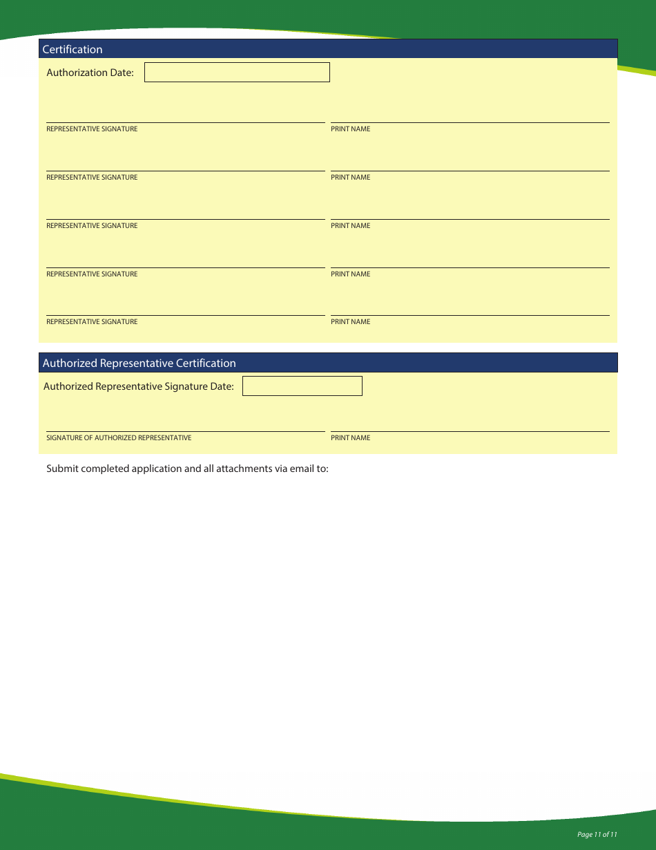 Funding Application - State Revolving Loan Programs - Vermont, Page 11