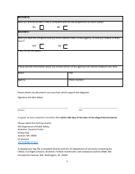 Title VI Complaint Form - Mississippi, Page 2