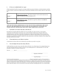 Advance Directive for a Natural Death (Living Will) - North Carolina, Page 3