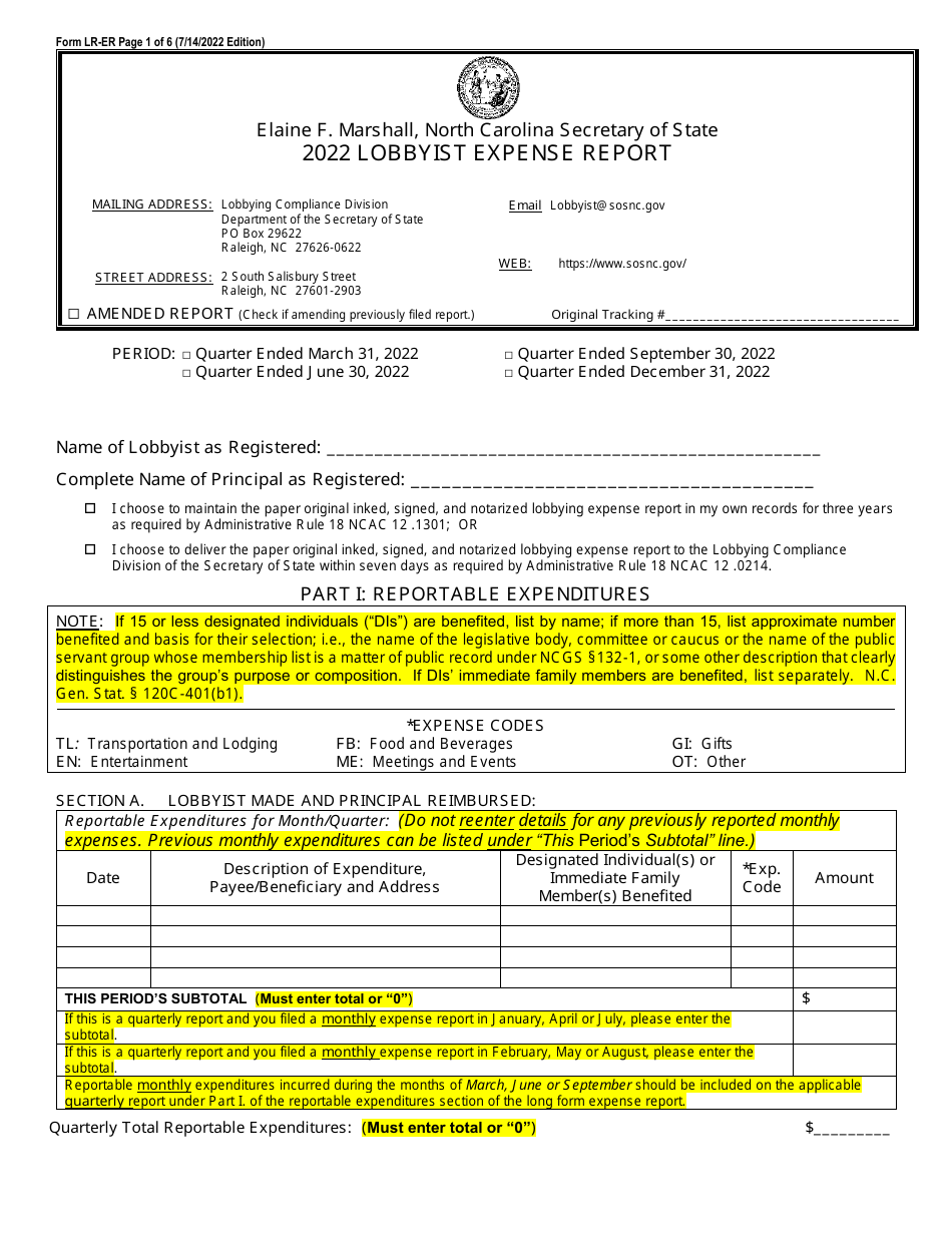 Form LRER 2022 Fill Out, Sign Online and Download Printable PDF