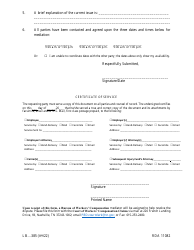 Form LB-385 Request to Resume Mediation - Tennessee, Page 2