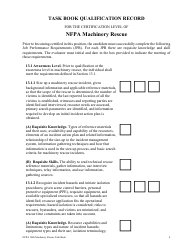 NFPA Machinery Rescue Task Book - Oregon, Page 4