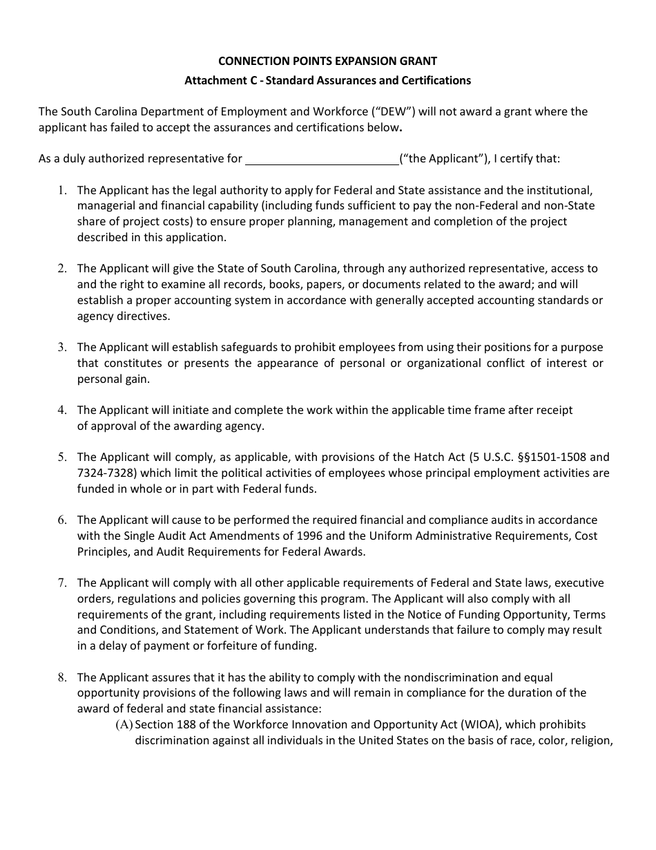 Connection Points Expansion Grant - South Carolina, Page 10