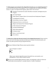 Office of Equal Opportunity Complaint Information Form - South Carolina, Page 3